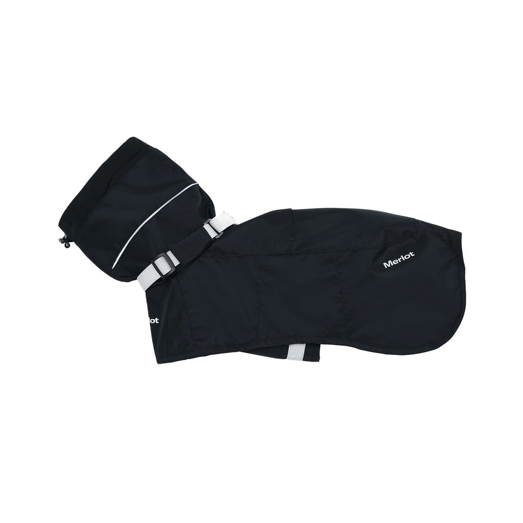 Ain 4-layer lightweight dog coat in Black