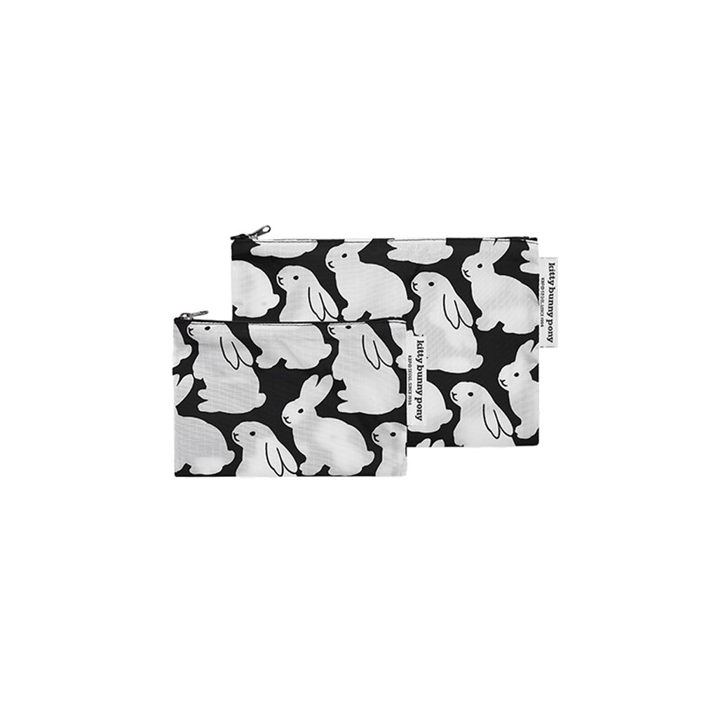 Ripstop Little Black Bunnies Pouch