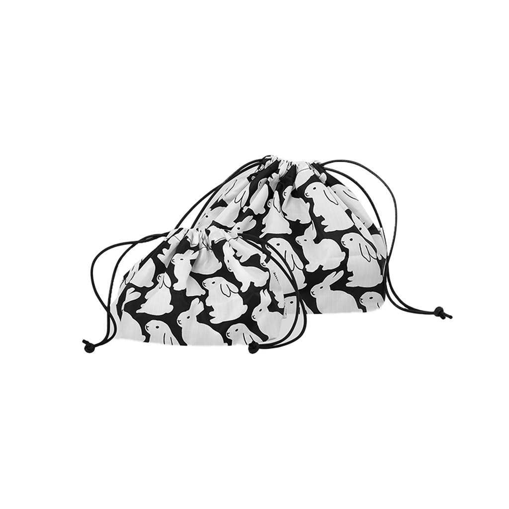 Ripstop Little Black Bunnies Plump Pouch