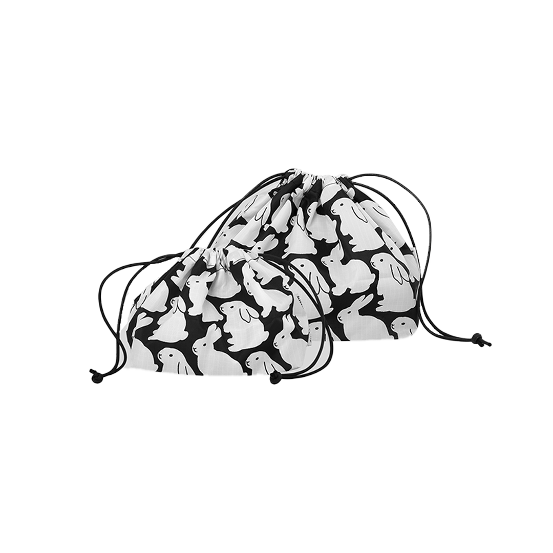 Ripstop Little Black Bunnies Plump Pouch