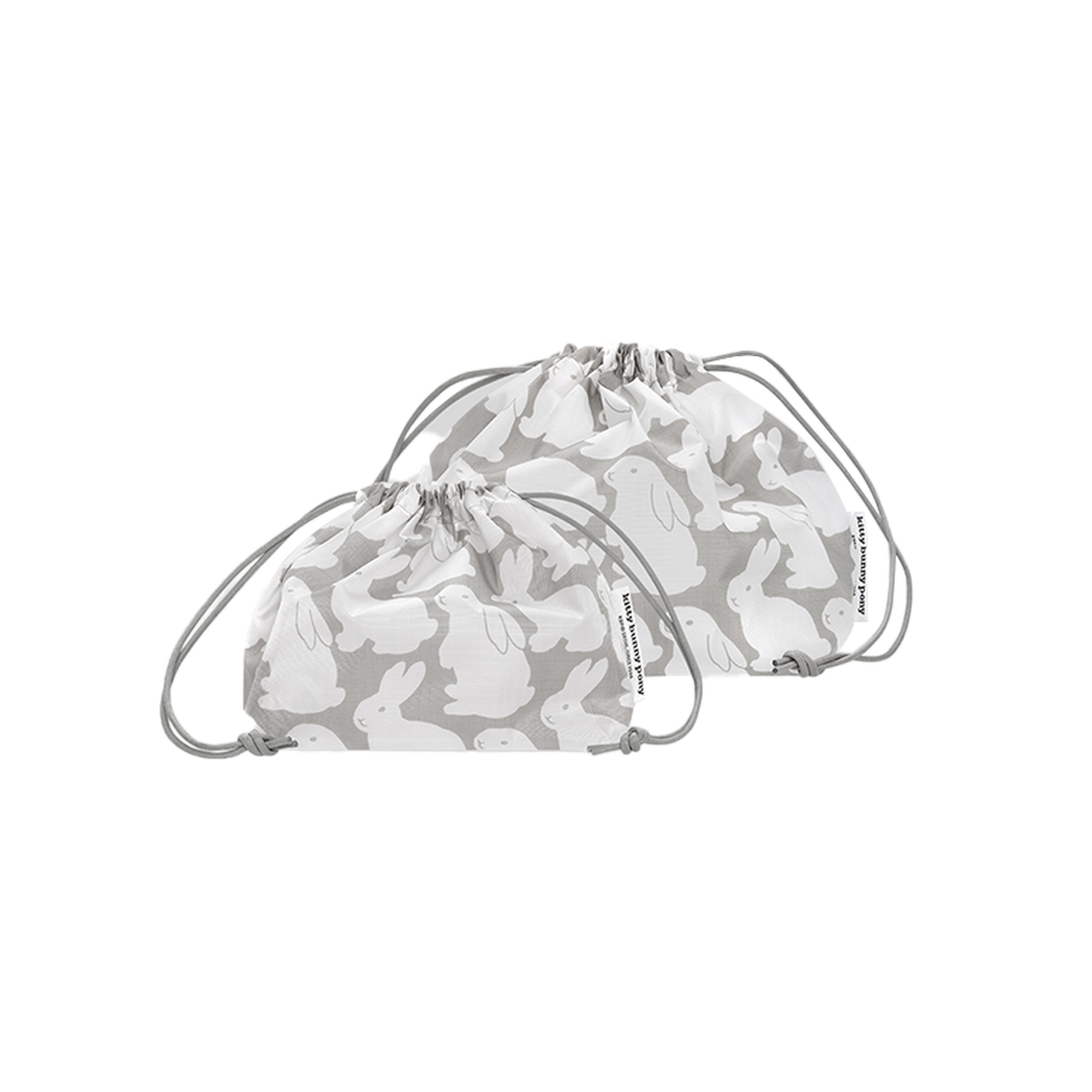 Ripstop Little Gray Bunnies Plump Pouch