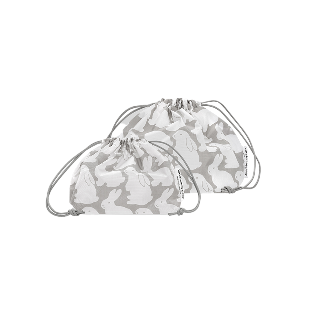 Ripstop Little Gray Bunnies Plump Pouch