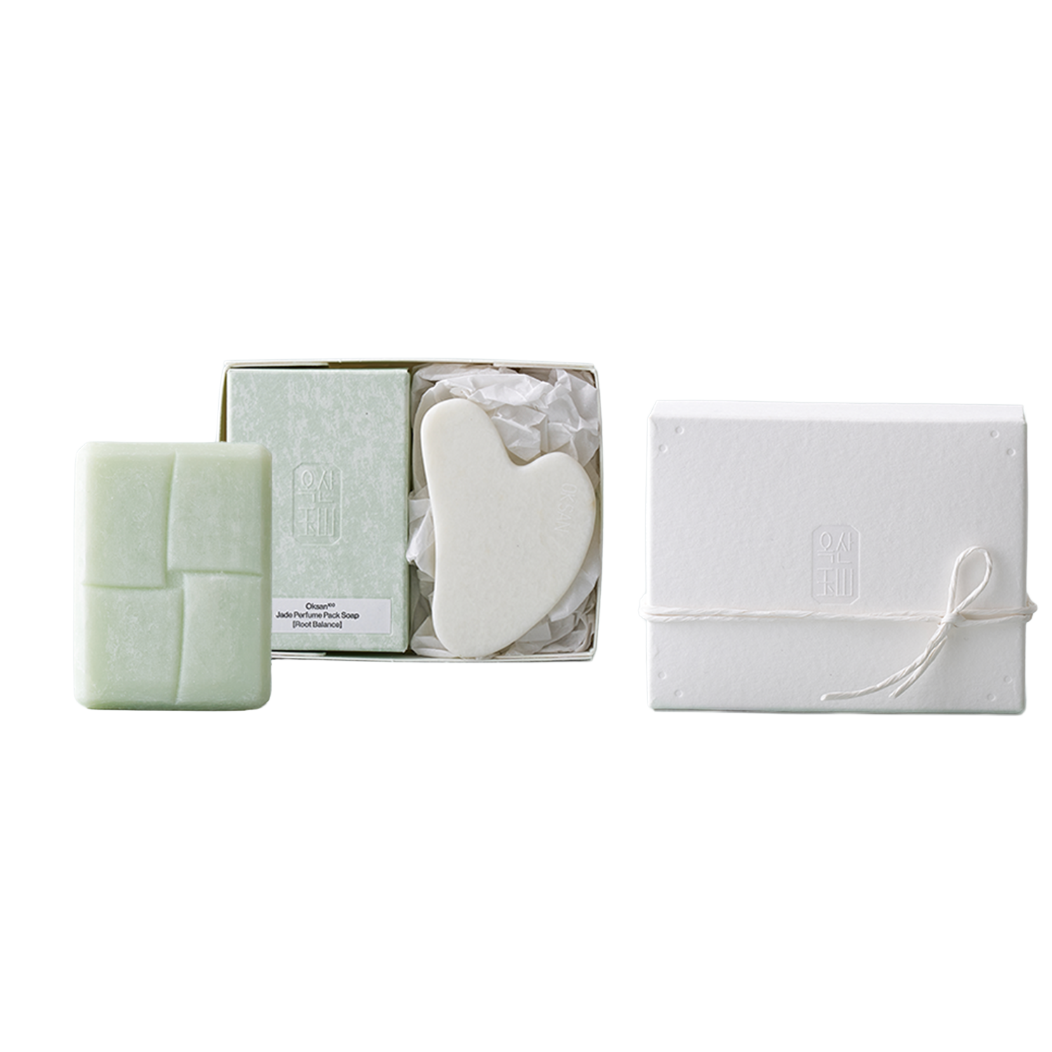 Jade Perfume Pack Soap Guasha Set [Moran Rose]