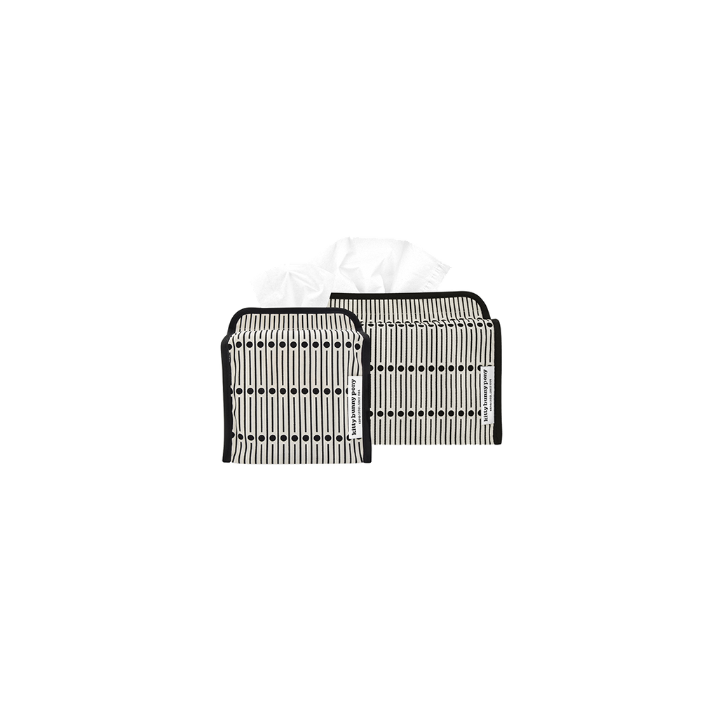 Miller Black Tissuebox Cover