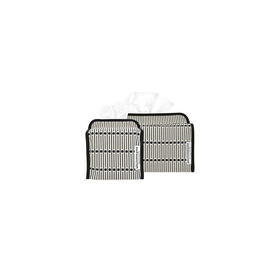 Miller Black Tissuebox Cover