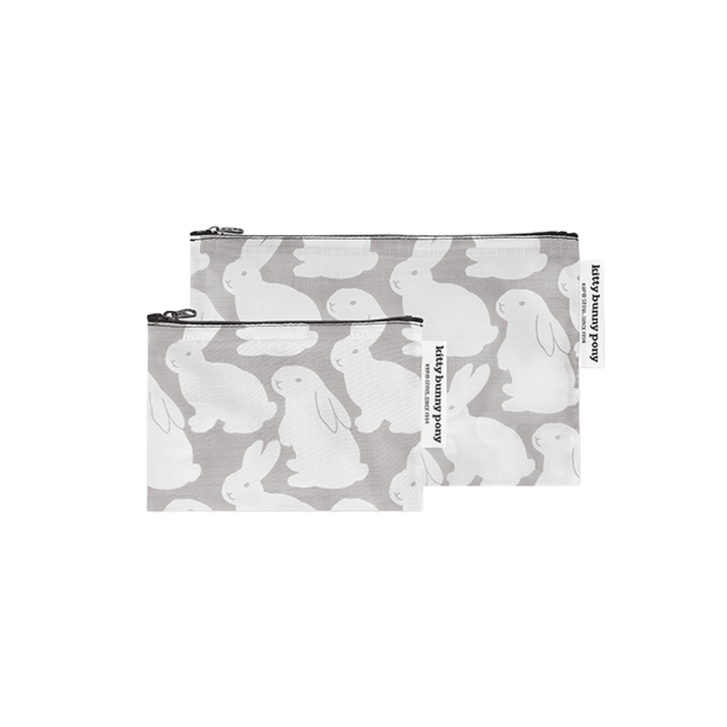 Ripstop Little Gray Bunnies Pouch