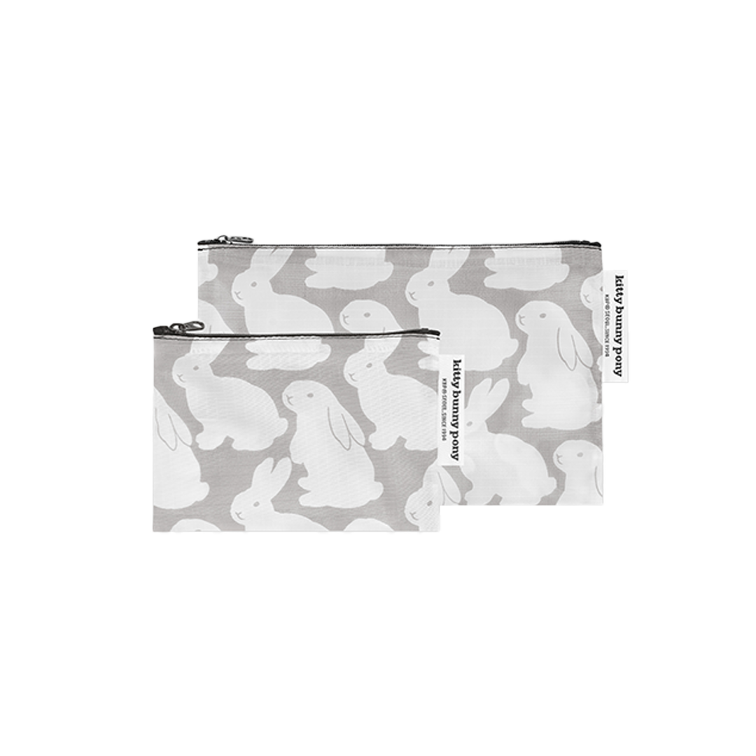 Ripstop Little Gray Bunnies Pouch