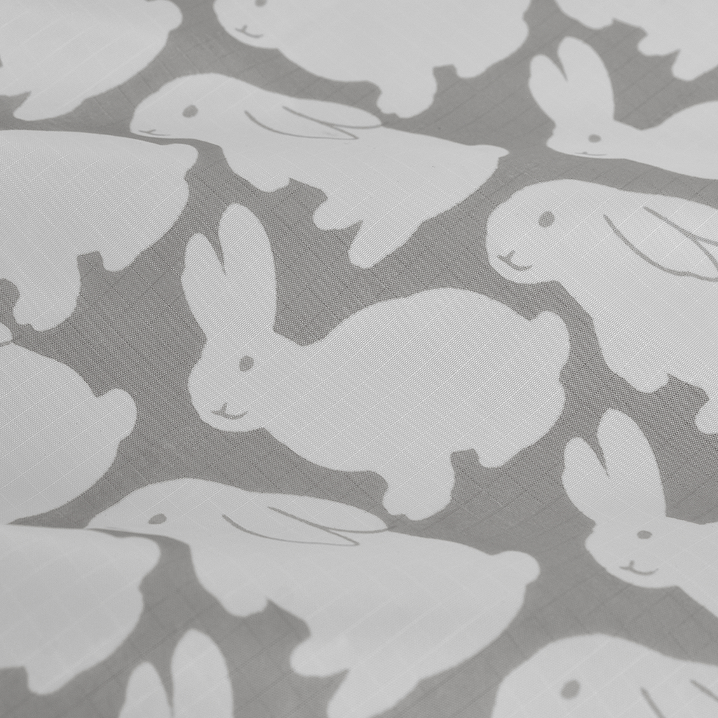 Ripstop Little Gray Bunnies Plump Pouch