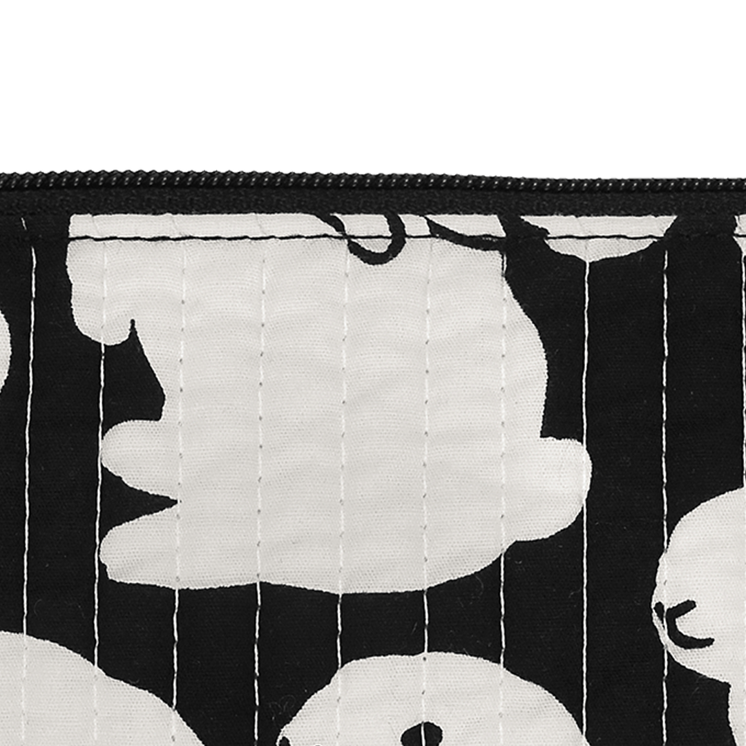 Quilting Little Black Bunnies Half Pouch
