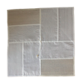 Jogakbo Silk Table Cover by Yuree — hand-pieced Korean silk patchwork, 30x30cm