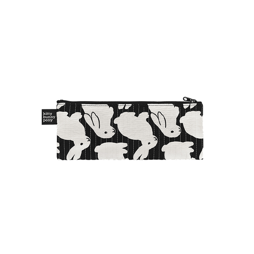 Quilting Little Black Bunnies Half Pouch