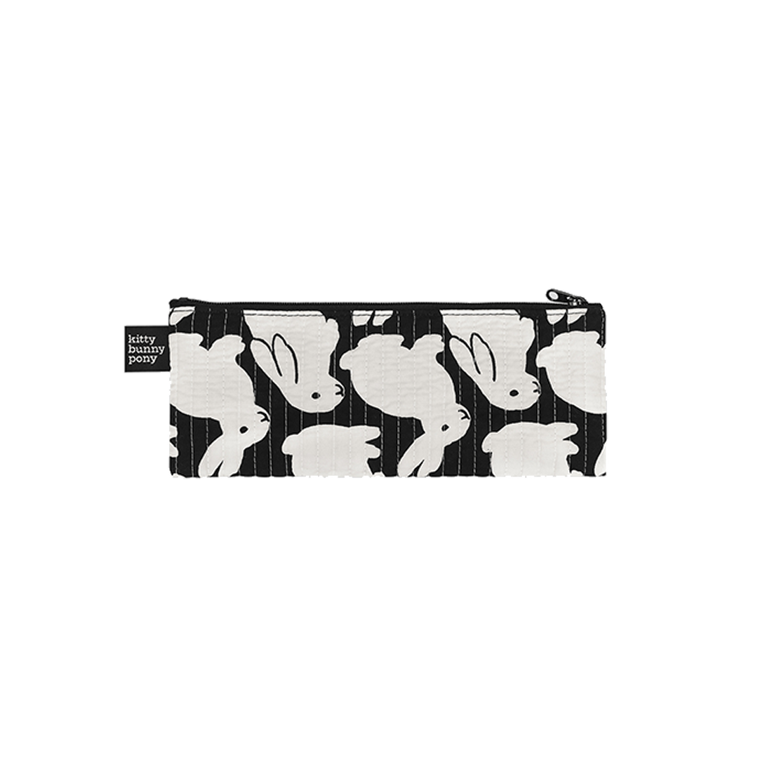 Quilting Little Black Bunnies Half Pouch