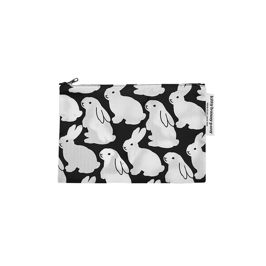 Ripstop Little Black Bunnies Pouch