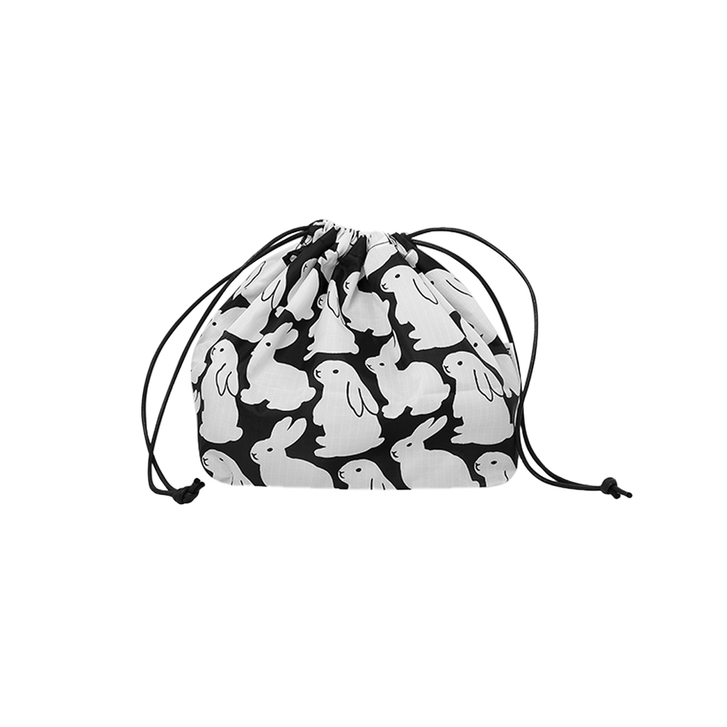 Ripstop Little Black Bunnies Plump Pouch