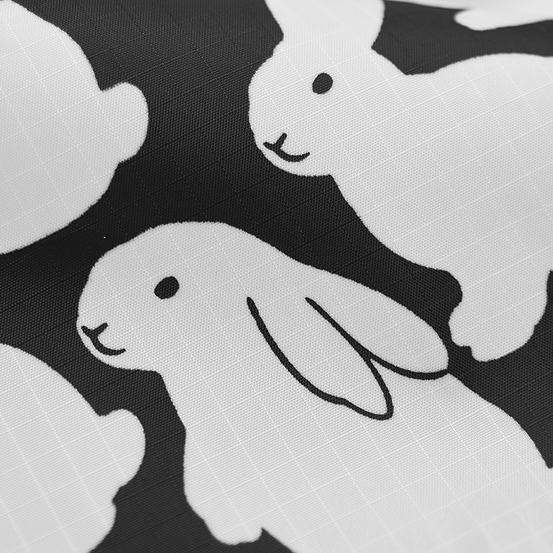 Ripstop Little Black Bunnies Pouch