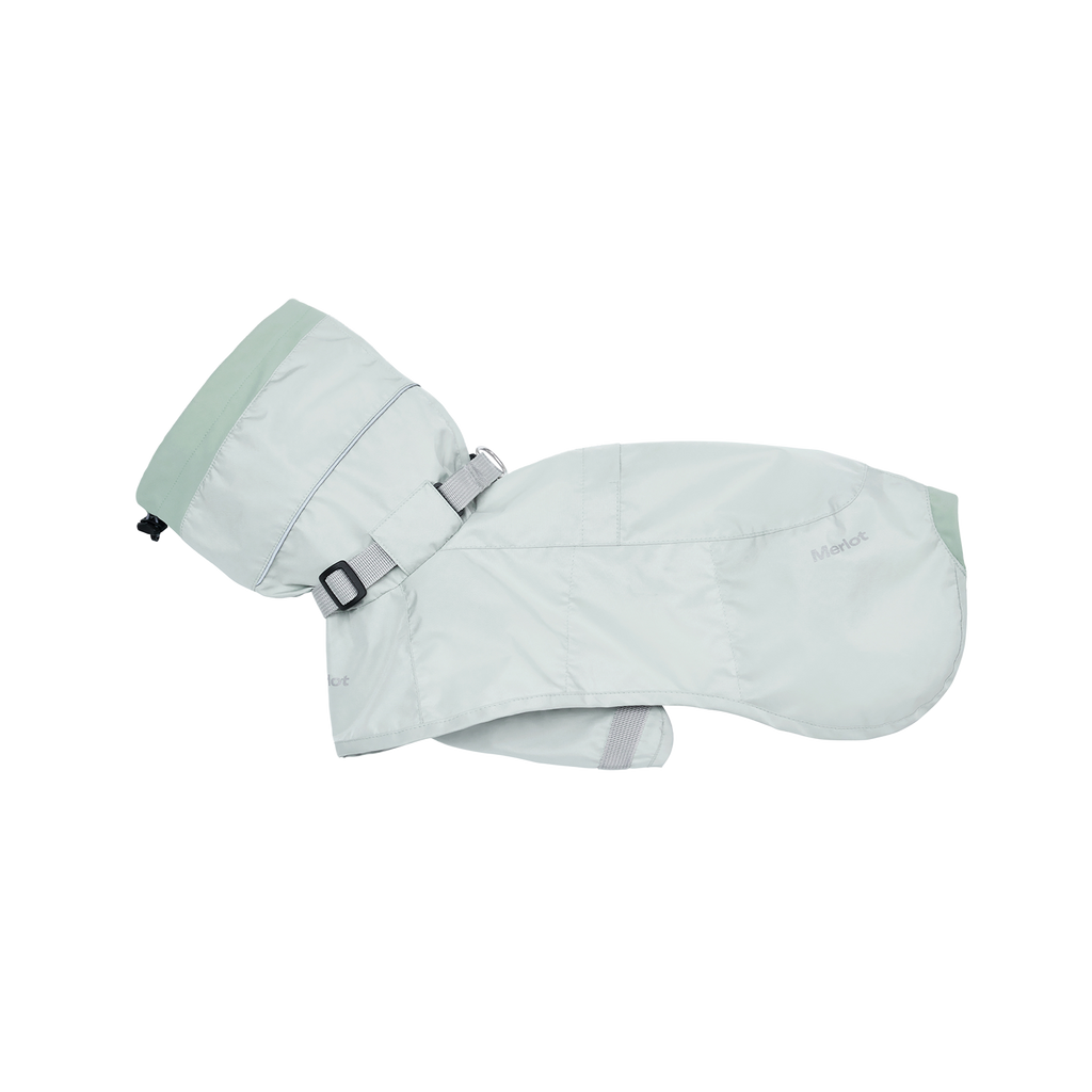 Ain 4-layer lightweight dog coat in Lime Stone