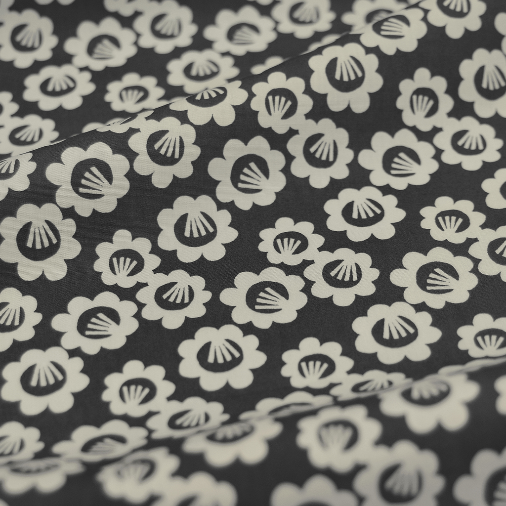 Black Pansy Long Apron by Jessica Nielsen