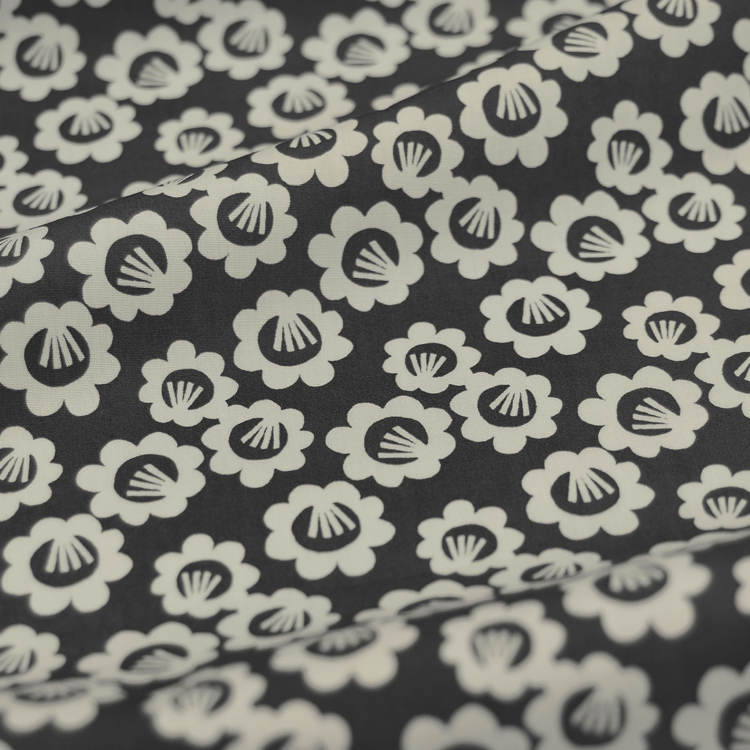 Black Pansy Long Apron by Jessica Nielsen