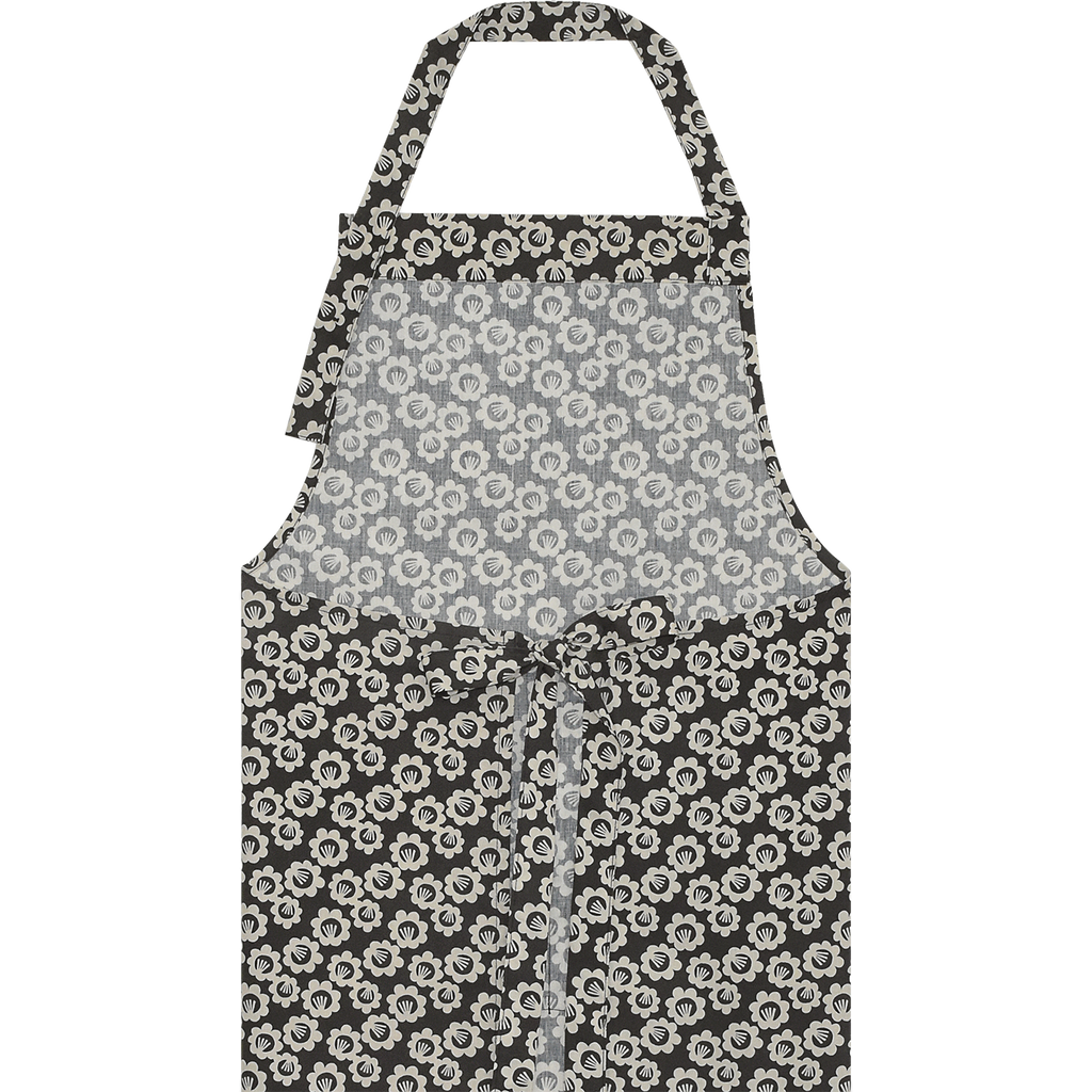 Black Pansy Long Apron by Jessica Nielsen