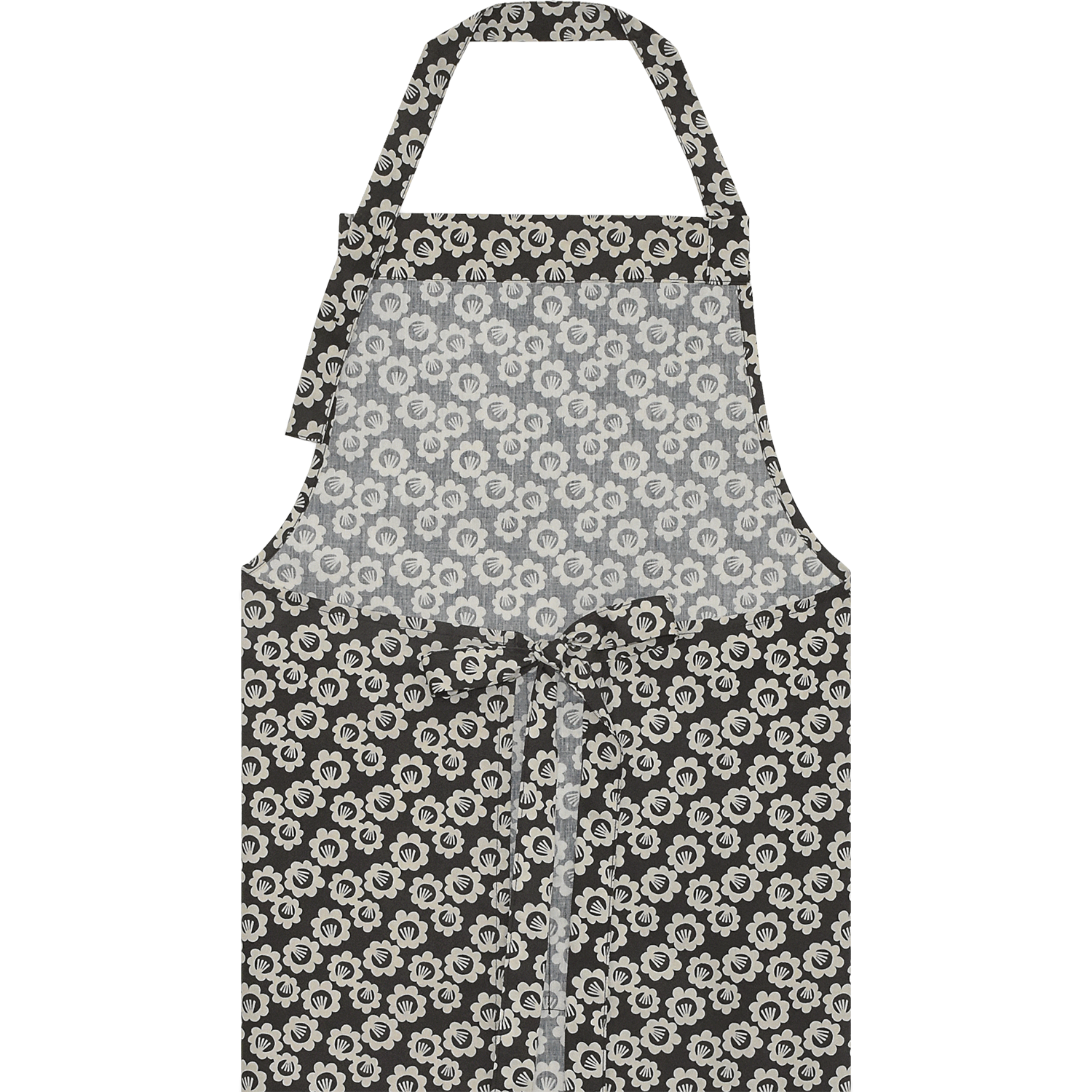 Black Pansy Long Apron by Jessica Nielsen