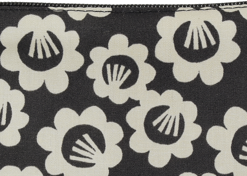 Black Pansy Pouch by Jessica Nielsen