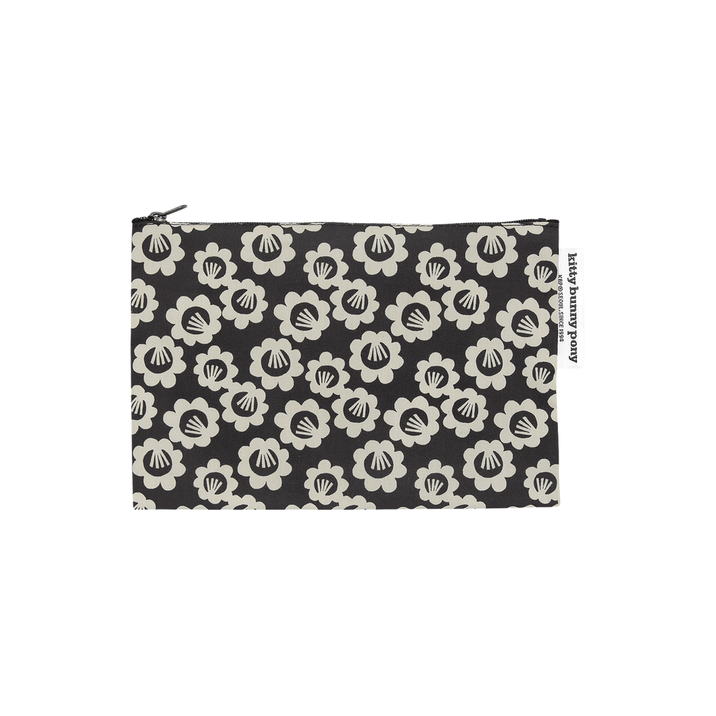 Black Pansy Pouch by Jessica Nielsen