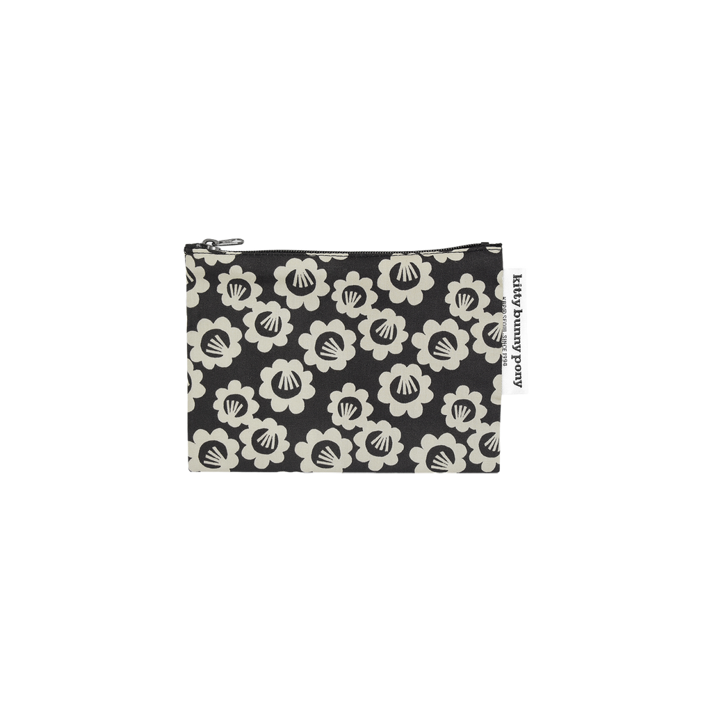 Black Pansy Pouch by Jessica Nielsen