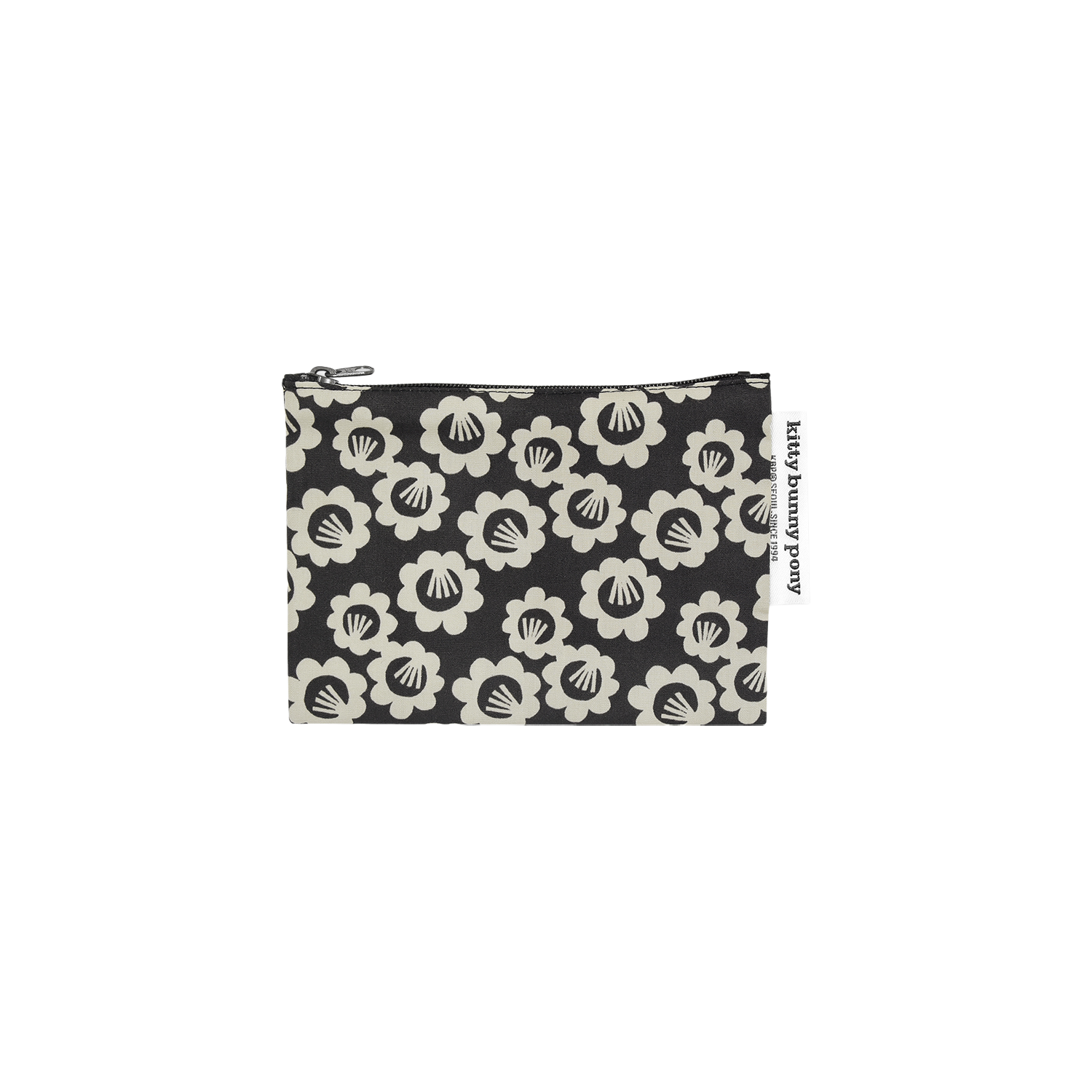 Black Pansy Pouch by Jessica Nielsen