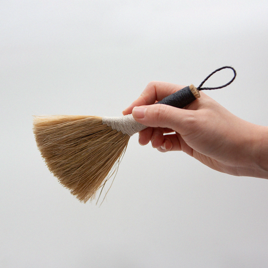 Fine Weave Broom - Black by Bargn Workshop