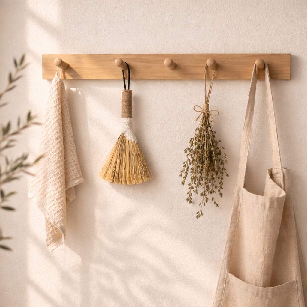 Fine Weave Broom - Beige by Bargn Workshop