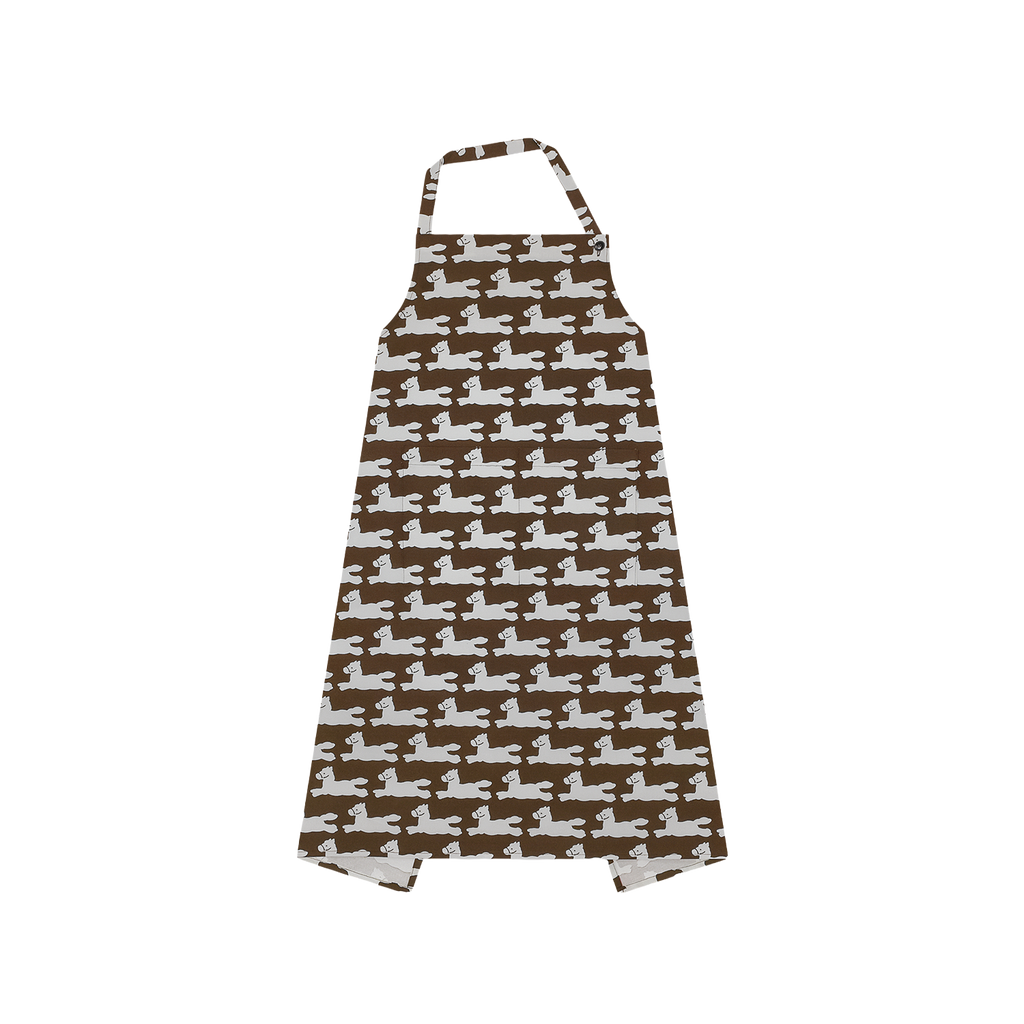 Happy Pony II wide kitchen apron by Kitty Bunny Pony