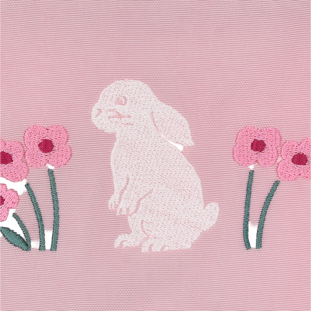 Embroidery Pouch Grove Bunny Pink
