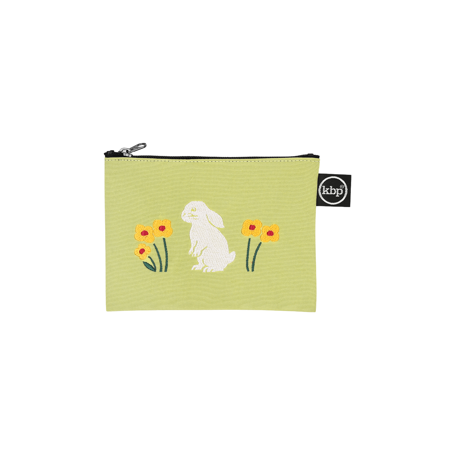 Embroidery Pouch Grove Bunny Lime