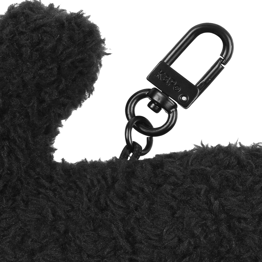 Key Ring Happy Bunny Black Plush