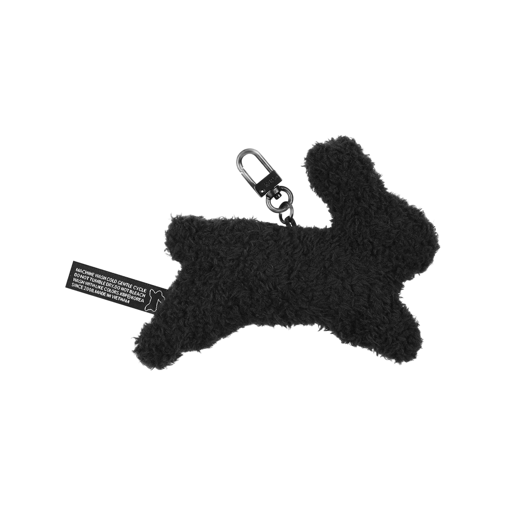 Key Ring Happy Bunny Black Plush