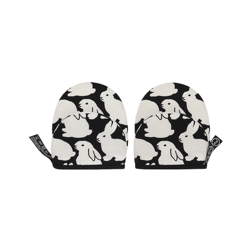 Little Black Bunnies mini oven mitts by Kitty Bunny Pony