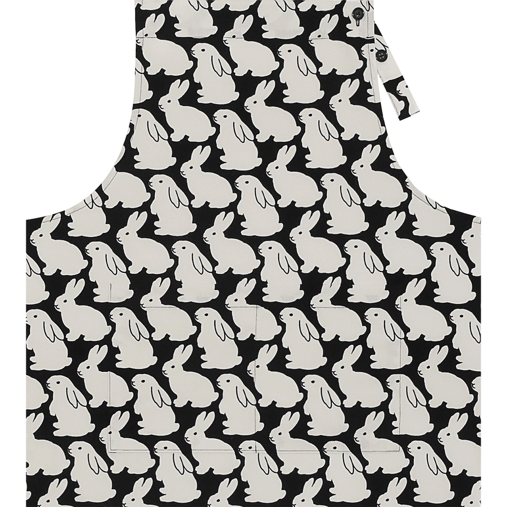 Little Black Bunnies Long Apron