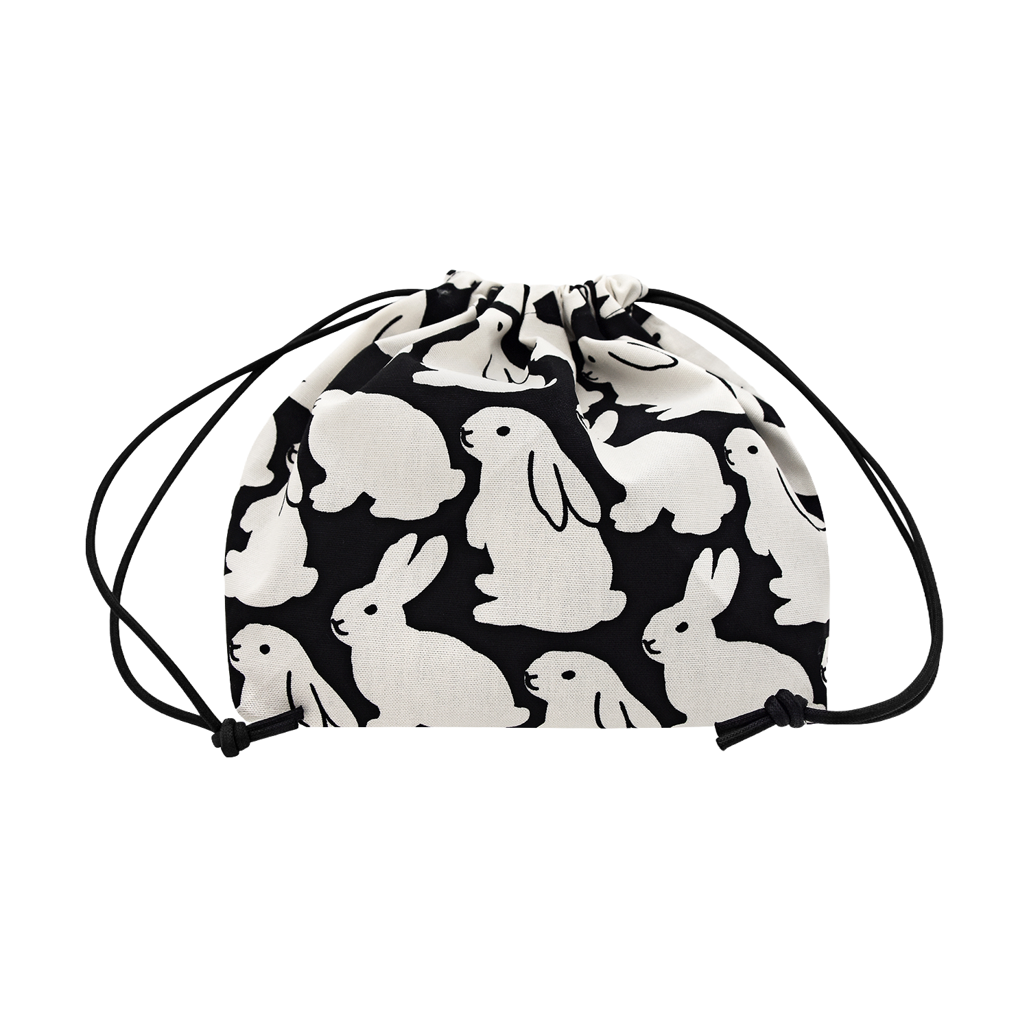 Plump Pouch  Ripstop Little Black Bunnies