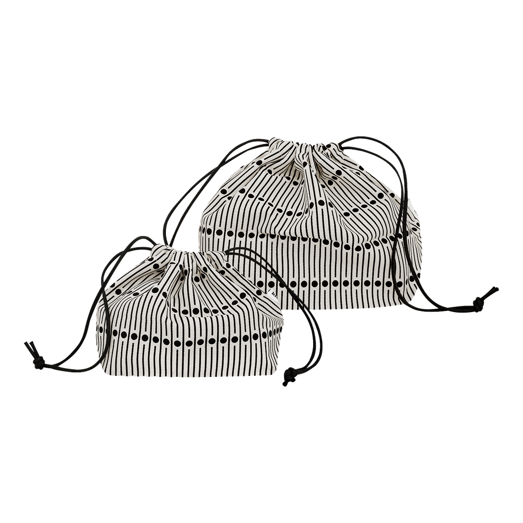 Miller Black plump drawstring pouch by Kitty Bunny Pony