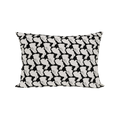 Little Black Bunnies cotton pillowcase by Kitty Bunny Pony