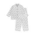 Pajama Set Plain Little Bunnies Long Sleeve Grey