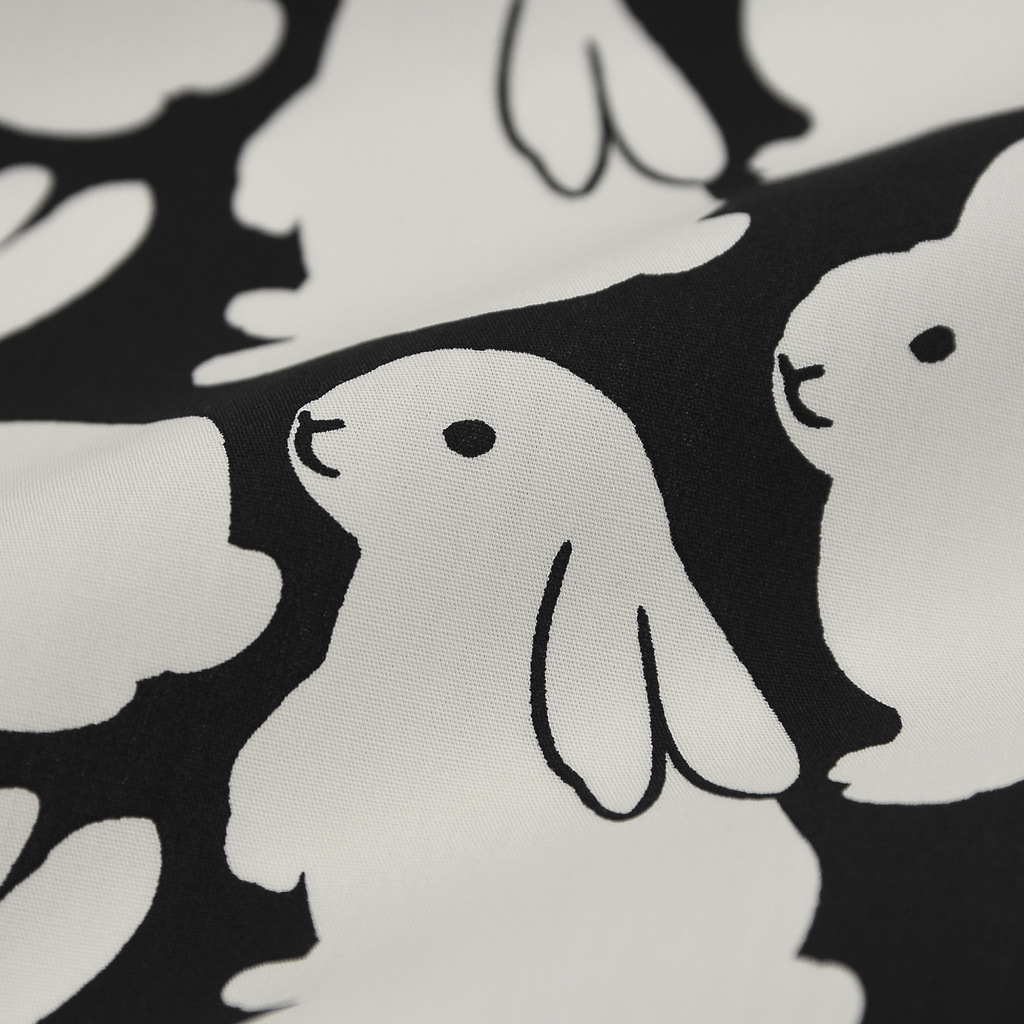 Pillowcase Plain Little Black Bunnies