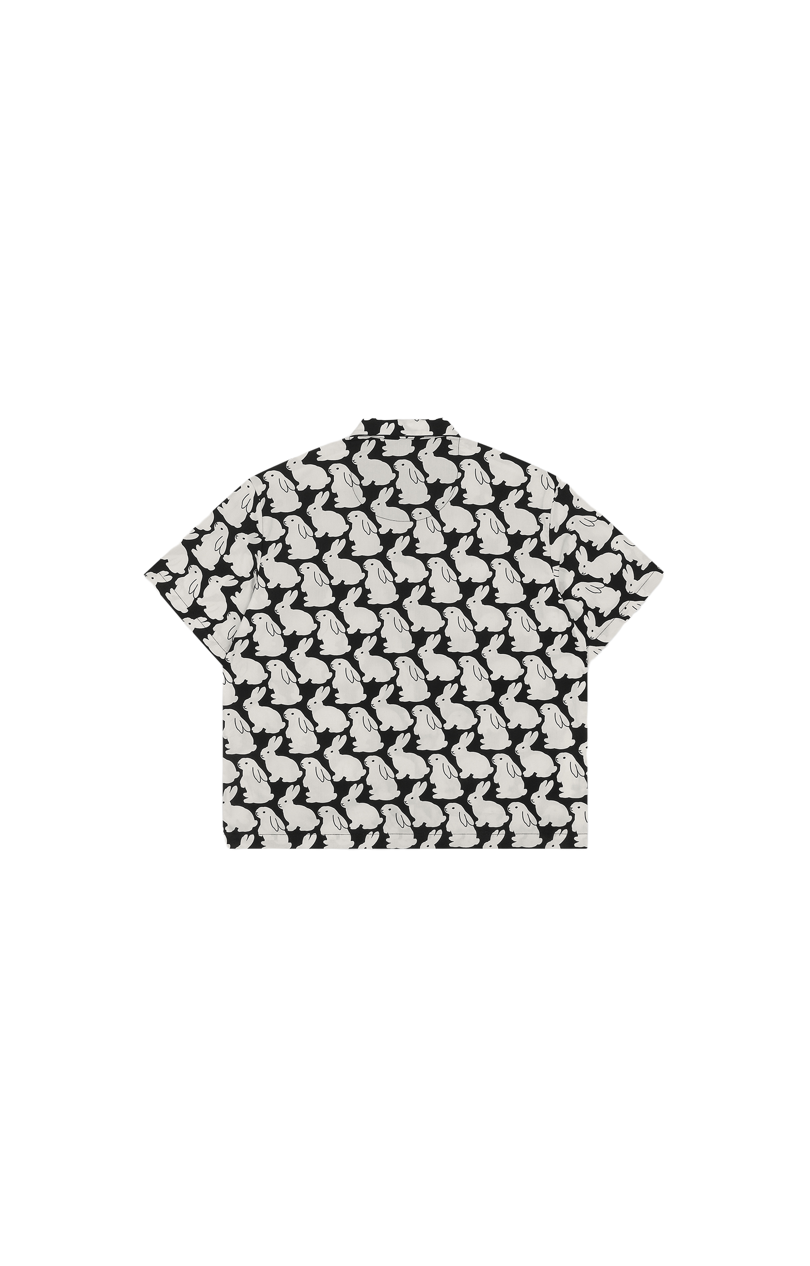 Pajama Set Plain Little Bunnies Short Sleeve Grey