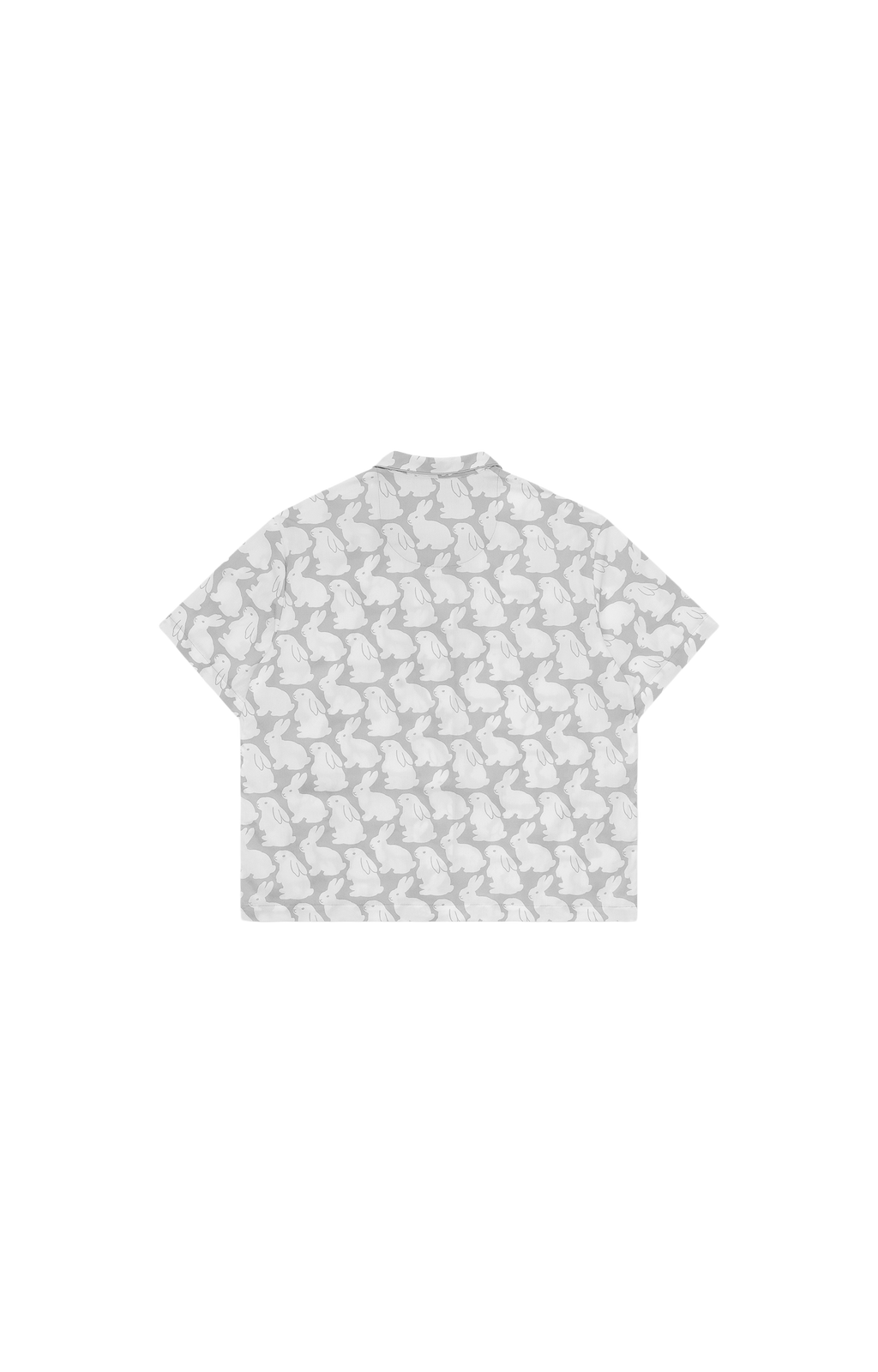Pajama Set Plain Little Bunnies Short Sleeve Grey