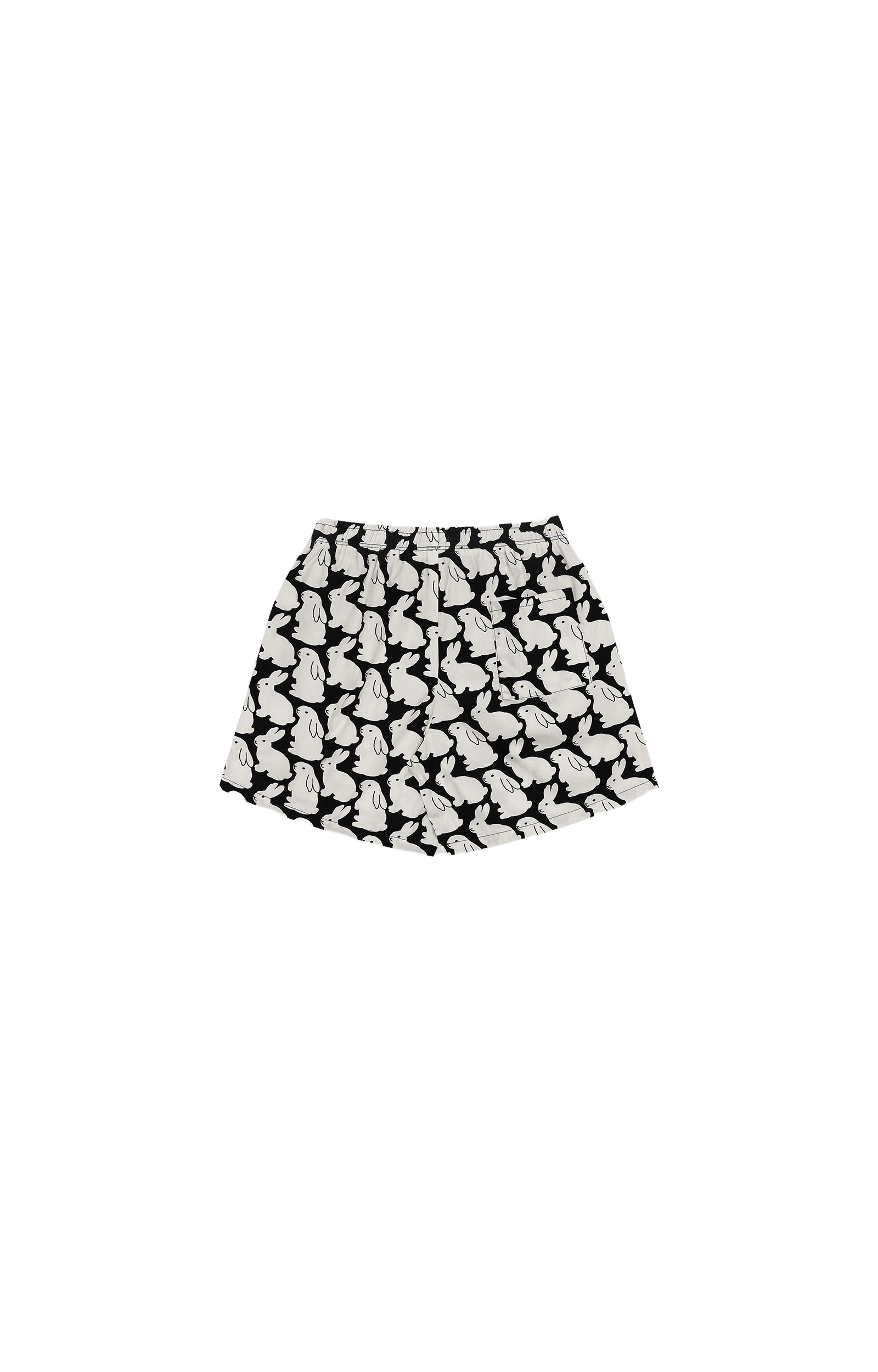 Pajama Set Plain Little Bunnies Short Sleeve Grey