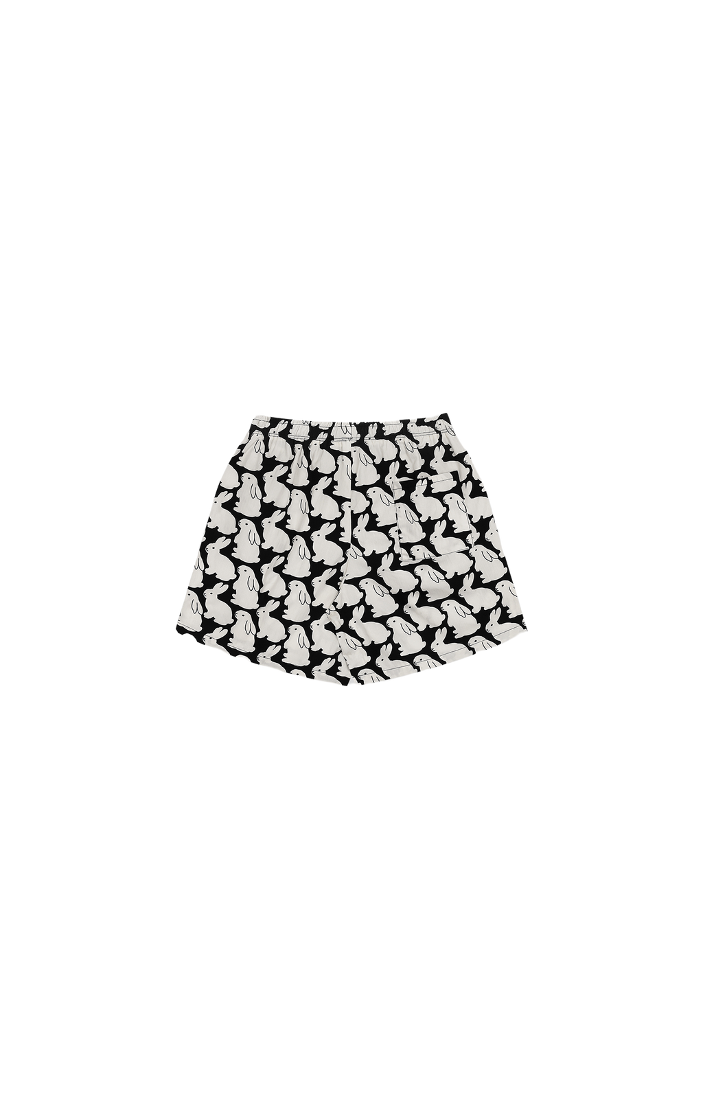 Pajama Set Plain Little Bunnies Short Sleeve Black