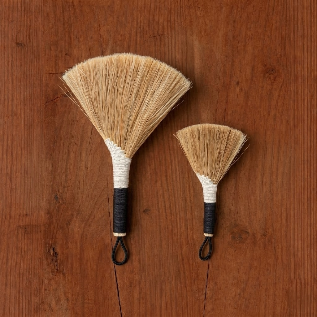 Fine Weave Broom - Black by Bargn Workshop