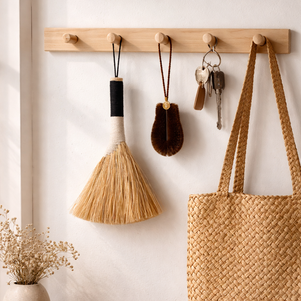 Fine Weave Broom - Black by Bargn Workshop