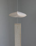 Oksa Silk Mobile by Yuree — hand-stitched sheer Korean oksa silk dome and hanging slat with a freshwater pearl
