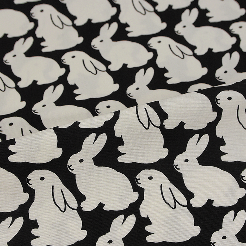 Little Black Bunnies Tissuebox Cover